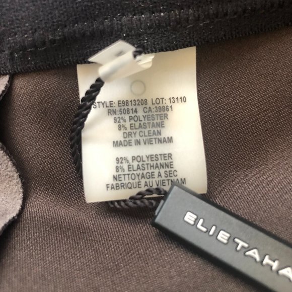 Elie Tahari Roxanna Ultrasuede Legging in Granite - Picture 6 of 10